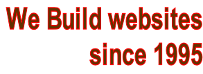 We Build websites  since 1995
